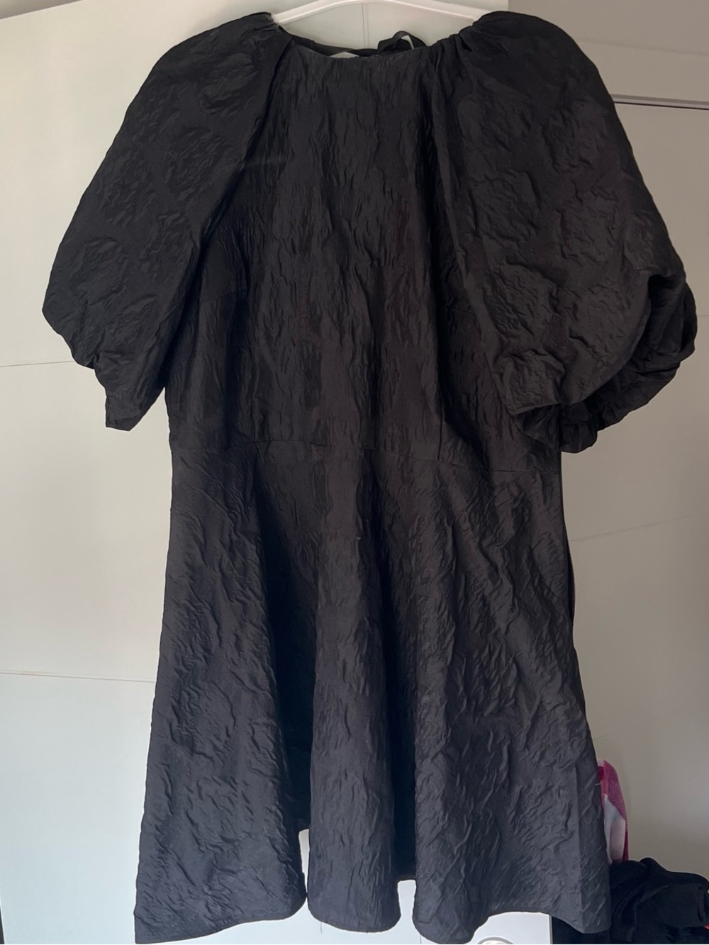 H&M Black Puff Sleeve Mini Dress